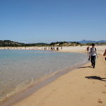 Wandern am Strand der Voidokiliabucht